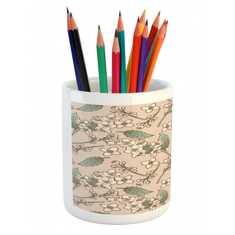 Tender Spring Petals Pencil Pen Holder