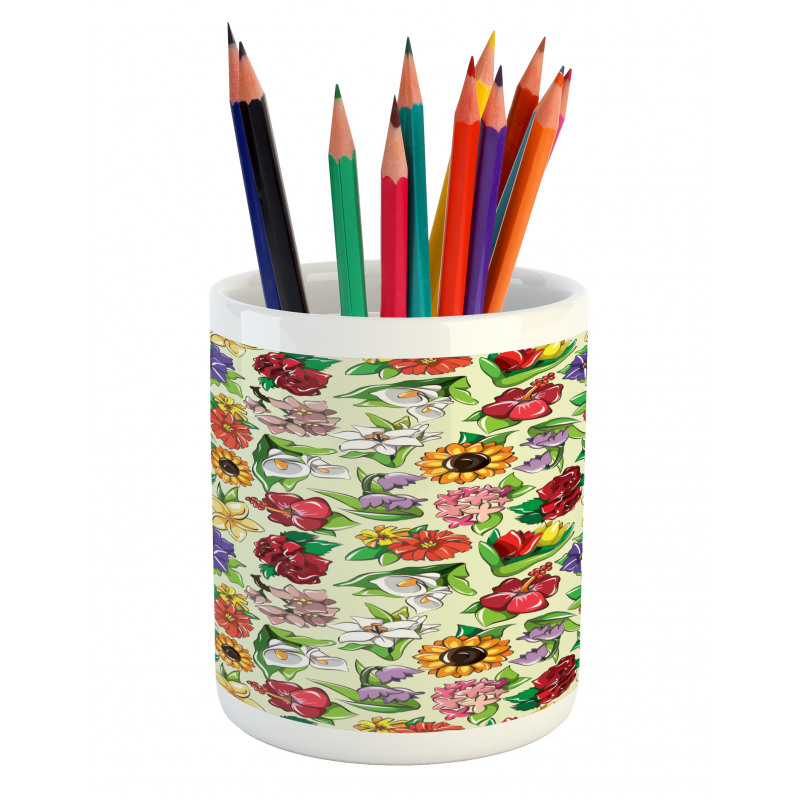 Vibrant Color Summer Pencil Pen Holder