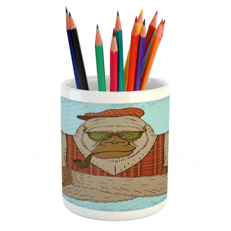 Melancholic Yeti Pipe Pencil Pen Holder