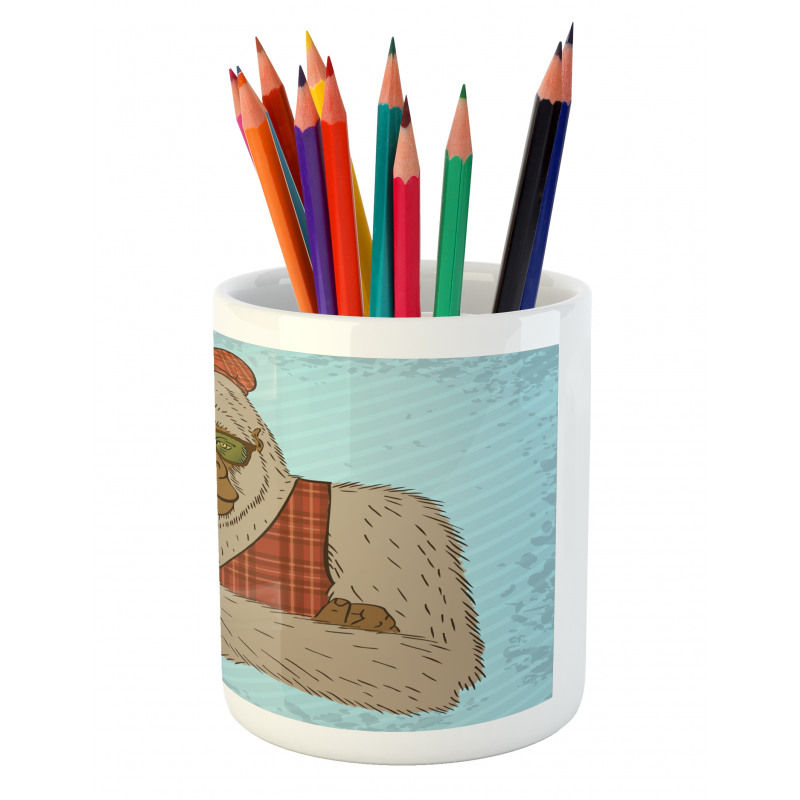 Melancholic Yeti Pipe Pencil Pen Holder