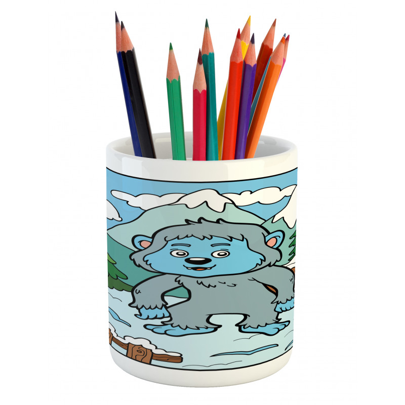 Letter Y Alphabet Color Pencil Pen Holder