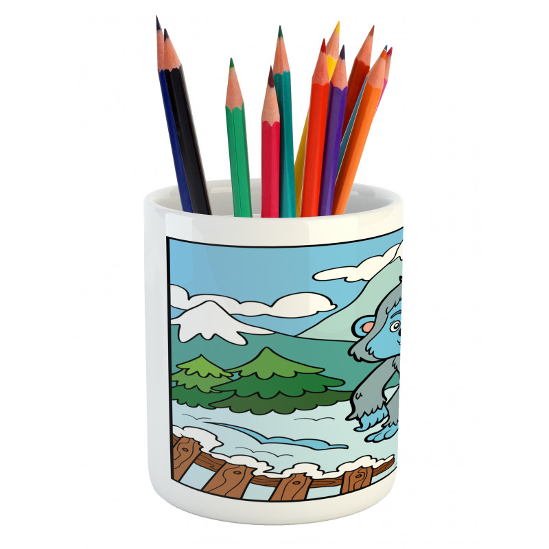 Letter Y Alphabet Color Pencil Pen Holder