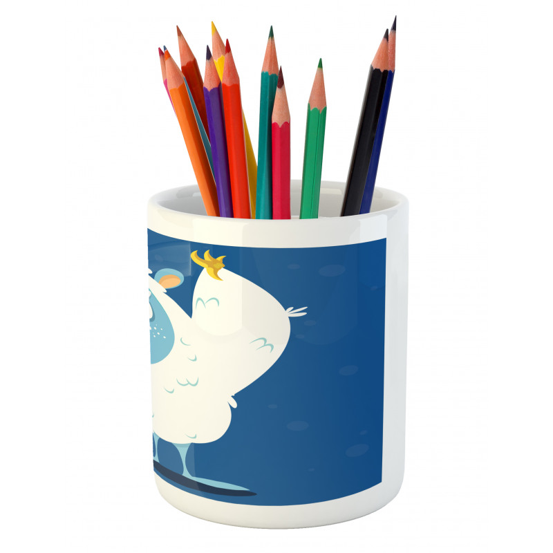 Wild Scary Yeti Costume Pencil Pen Holder