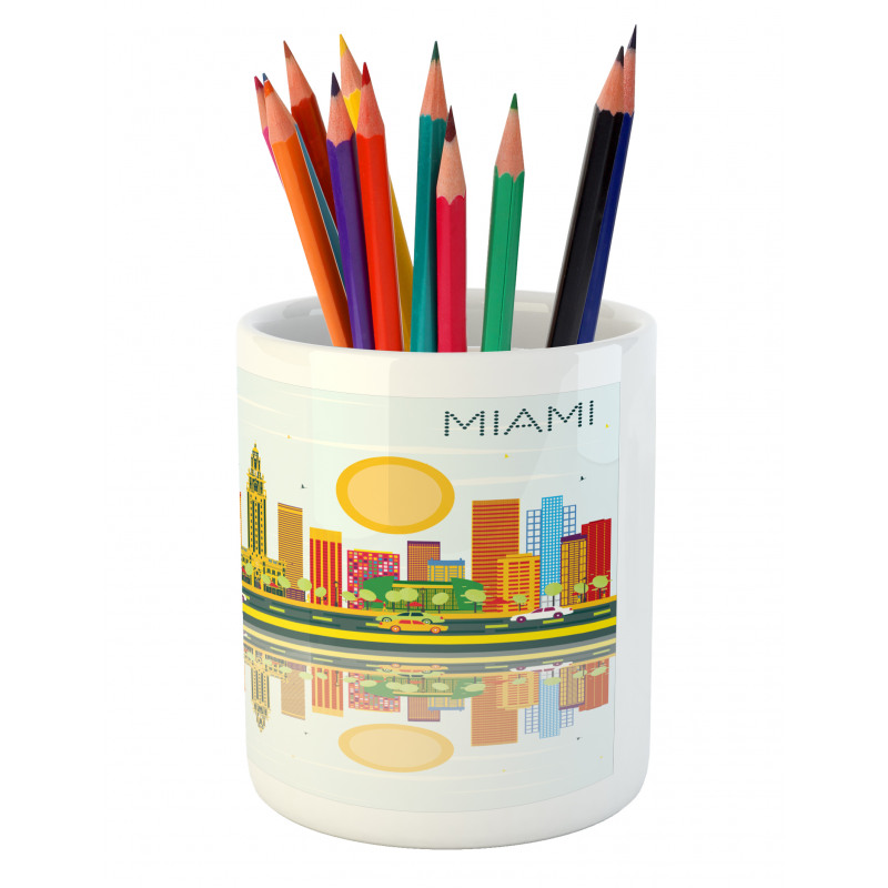 American City Skyline Pencil Pen Holder