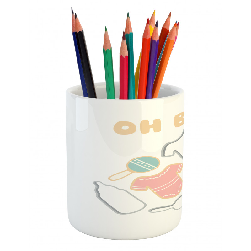 Newborn Infant Bodysuit Pencil Pen Holder