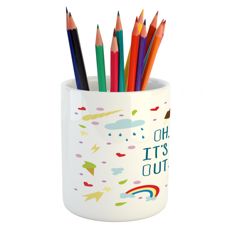 Summer Joke Colorful Pencil Pen Holder