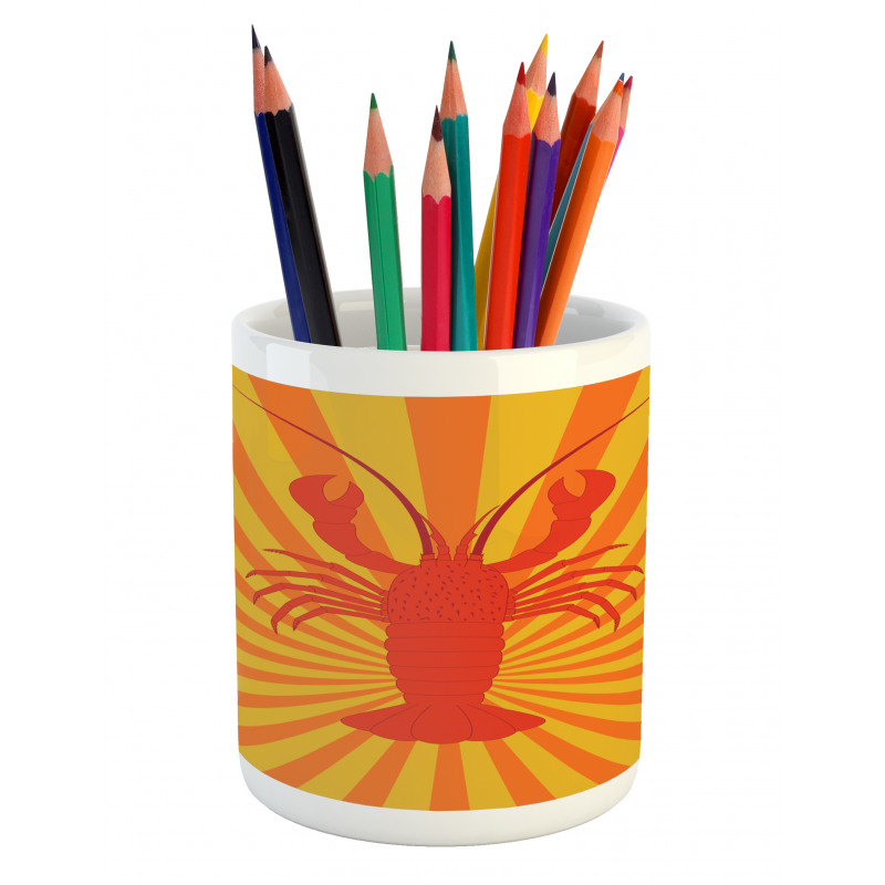 Aquatic Animal Lines Pencil Pen Holder