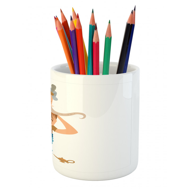 Cartoon Genie Coming Pencil Pen Holder