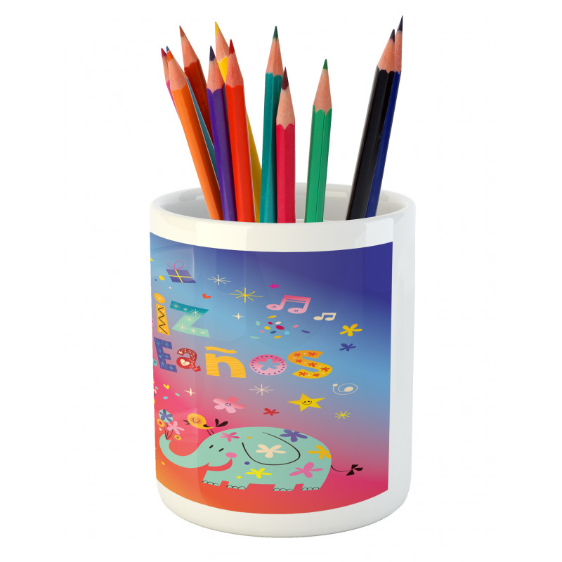 Feliz Cumpleanos Party Pencil Pen Holder