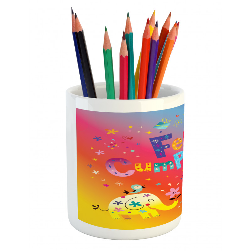 Feliz Cumpleanos Party Pencil Pen Holder