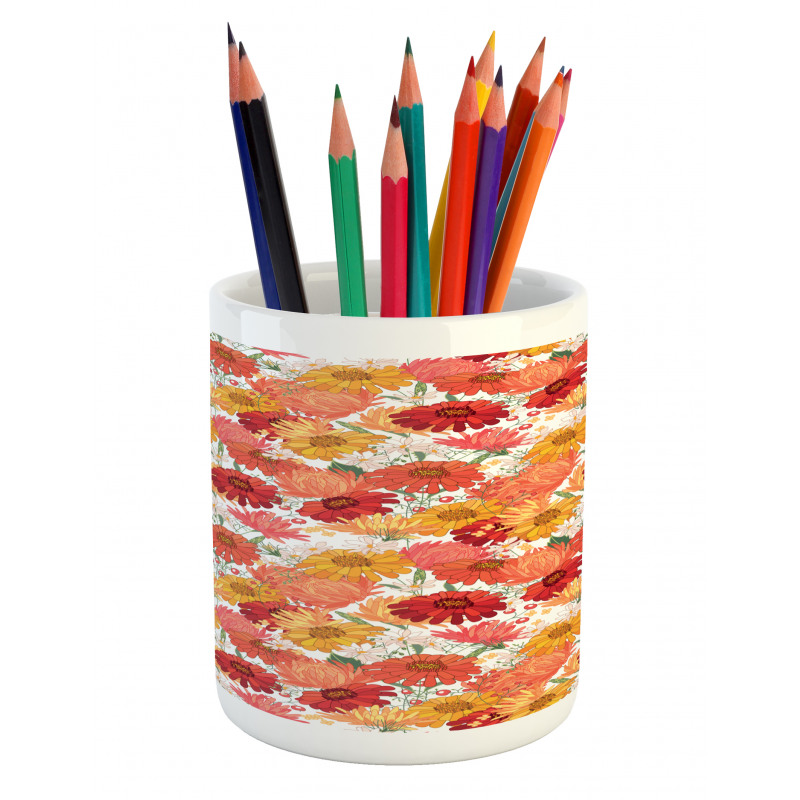 Spring Revival Blooms Pencil Pen Holder