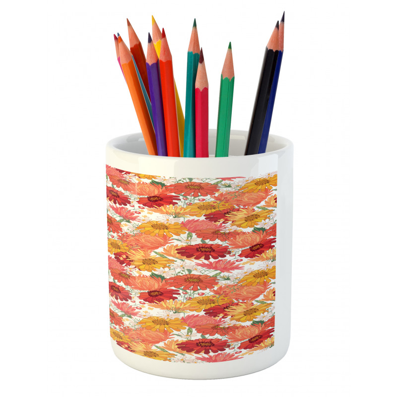 Spring Revival Blooms Pencil Pen Holder