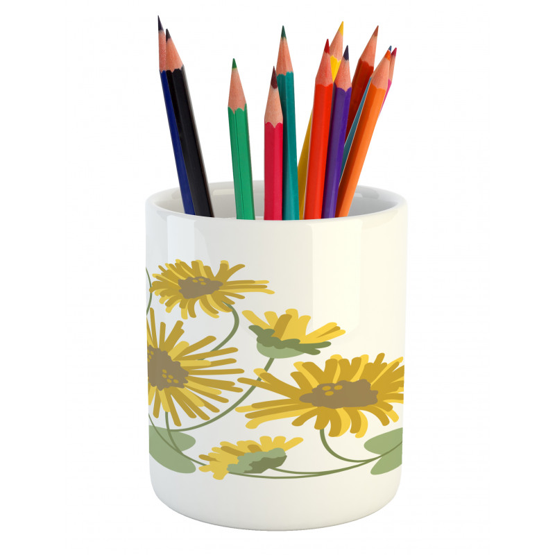 Bedding Plants Artwork Pencil Pen Holder