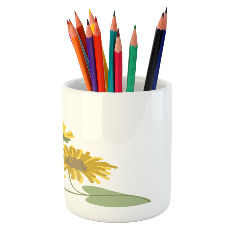 Bedding Plants Artwork Pencil Pen Holder