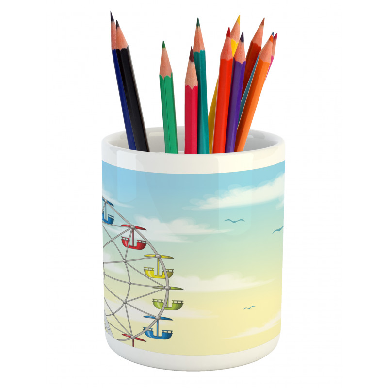 Colorful Cars Sky Pencil Pen Holder