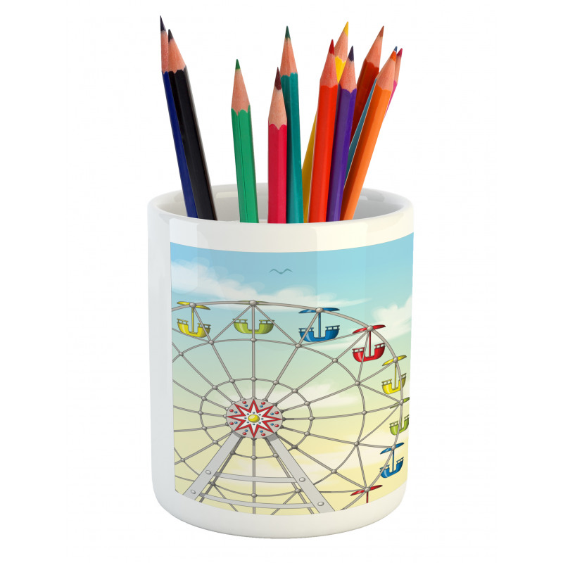 Colorful Cars Sky Pencil Pen Holder