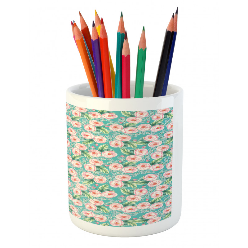 Romantic Tender Nosegay Pencil Pen Holder