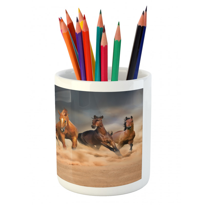 Equine Themed Animals Pencil Pen Holder