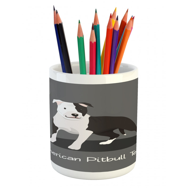 American Cartoon Terrier Pencil Pen Holder