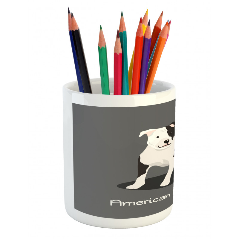 American Cartoon Terrier Pencil Pen Holder