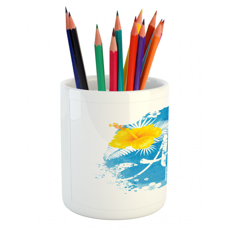 Abstract Buds and Blossoms Pencil Pen Holder