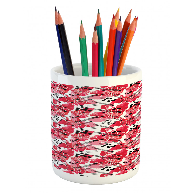 Flower of Hawaiian Jungles Pencil Pen Holder