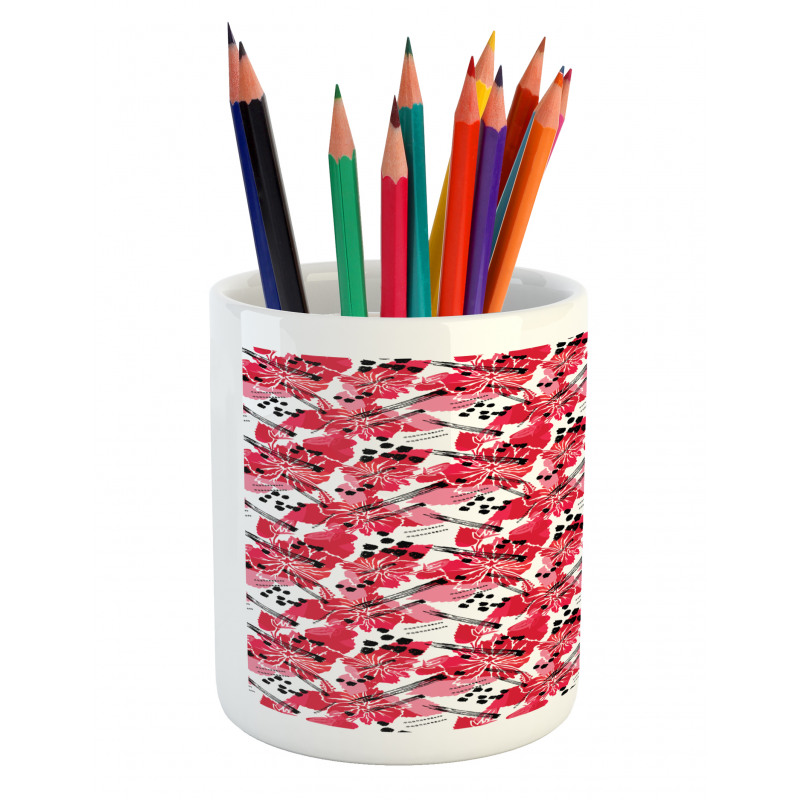 Flower of Hawaiian Jungles Pencil Pen Holder