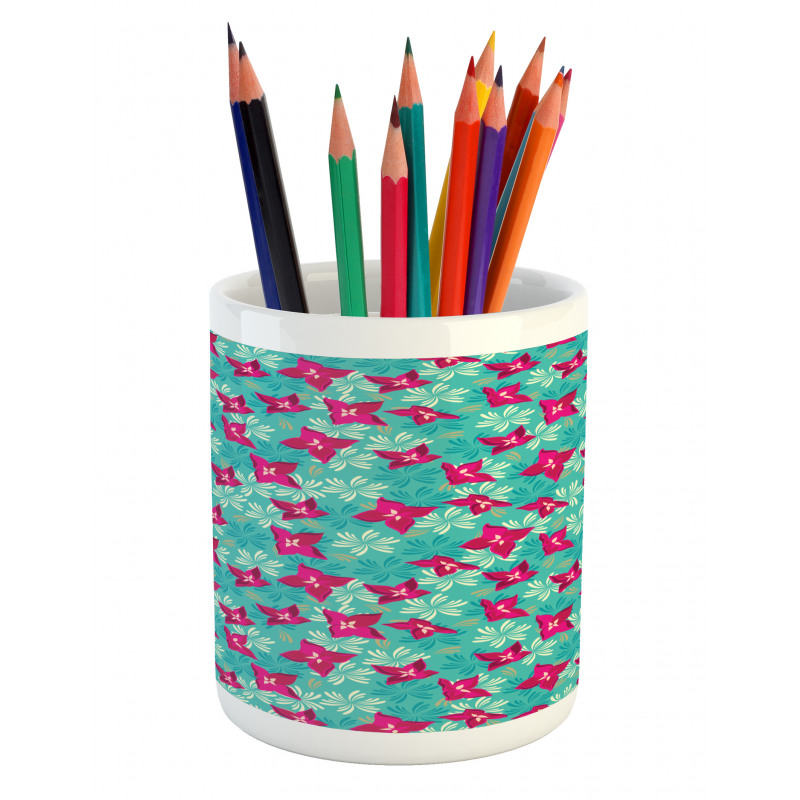 Spring Season Flourish Field Pencil Pen Holder