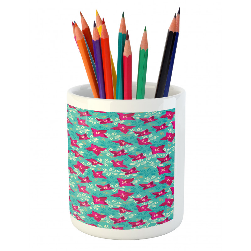 Spring Season Flourish Field Pencil Pen Holder