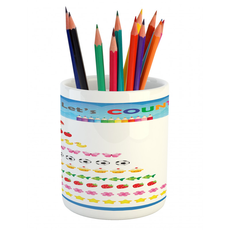 Count to Ten Learning Pencil Pen Holder