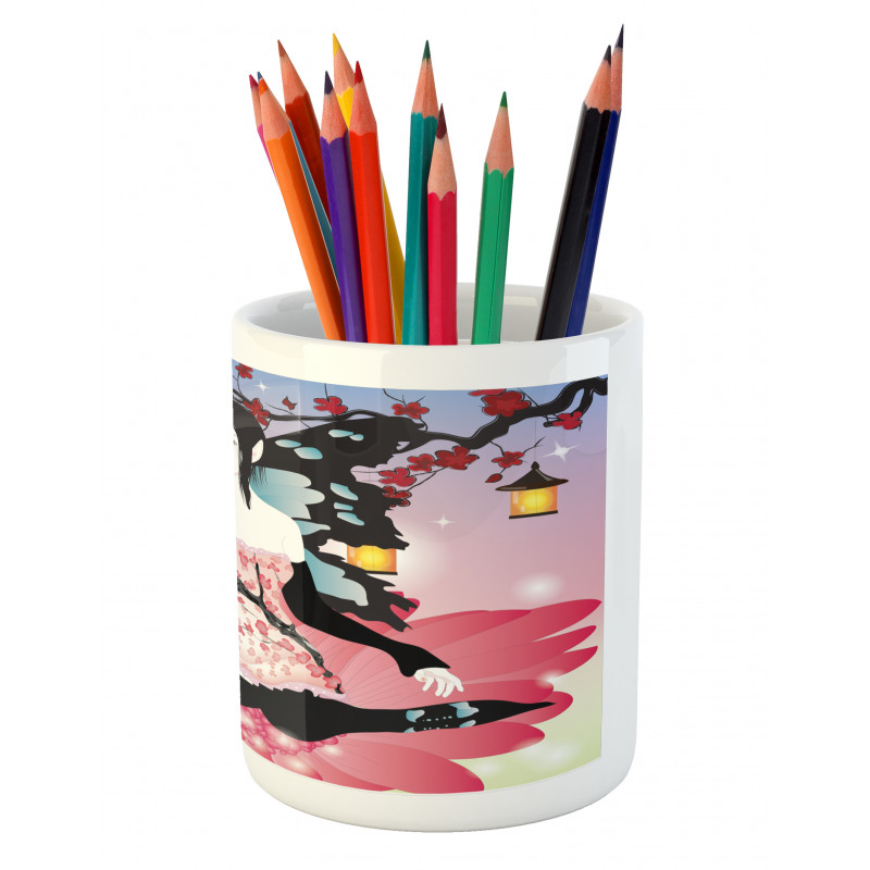 Fairy Girl with Wings Pencil Pen Holder