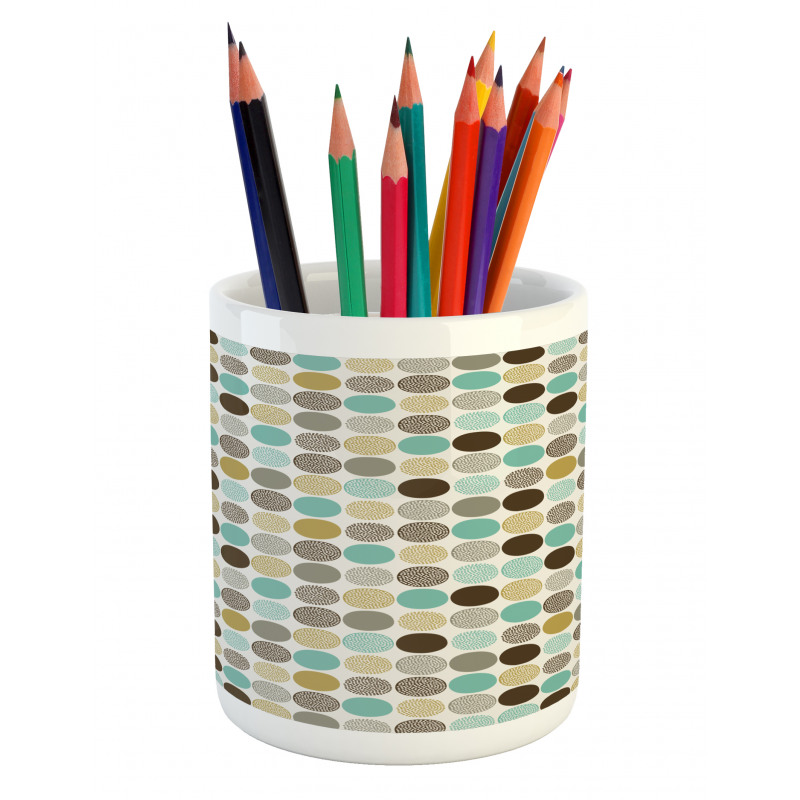 Abstract Dots Pattern Pencil Pen Holder