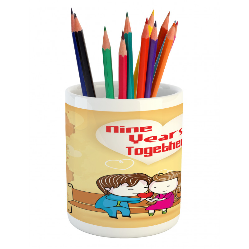 9 Years Together Pencil Pen Holder