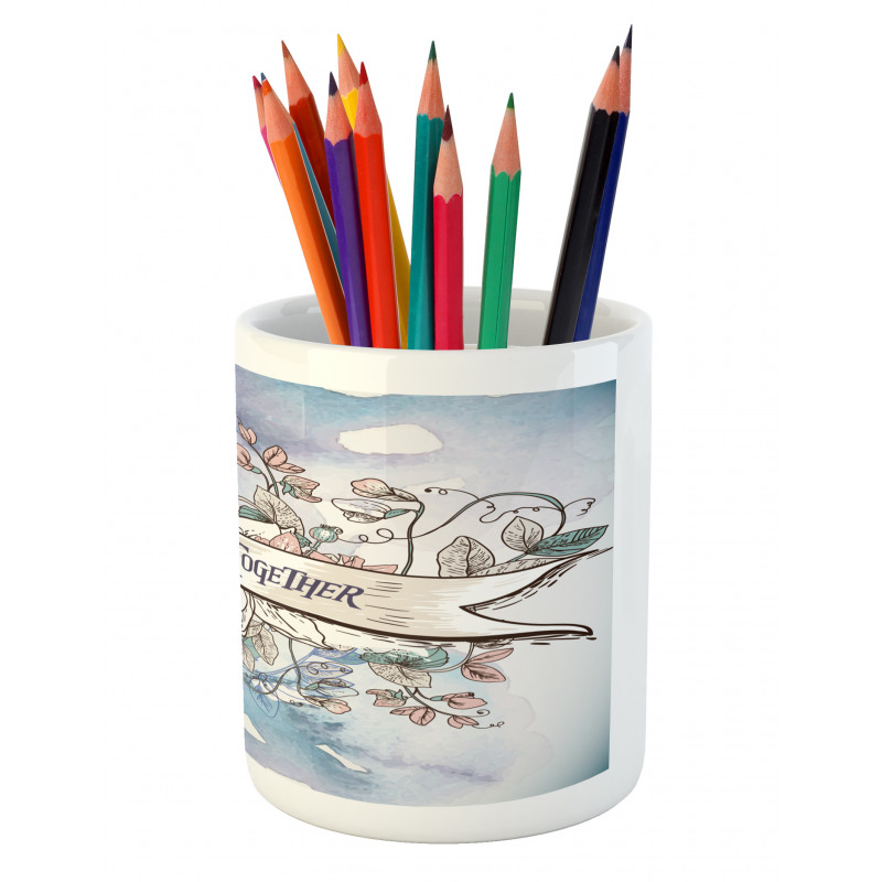 10 Years Floral Art Pencil Pen Holder