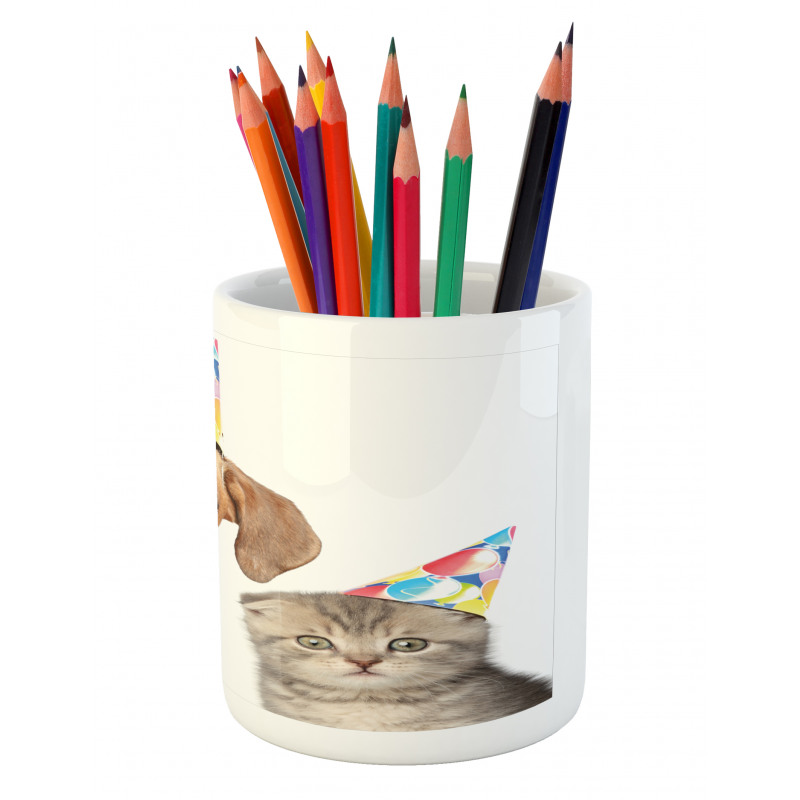 Funny Dog Scottish Cat Pencil Pen Holder