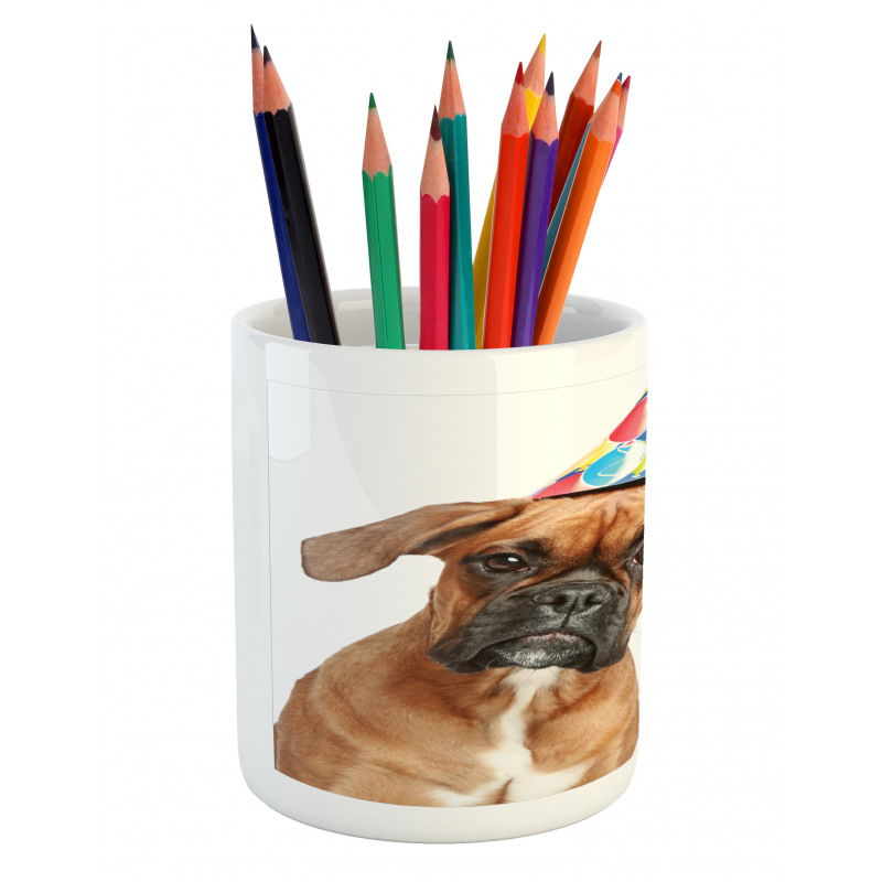 Funny Dog Scottish Cat Pencil Pen Holder