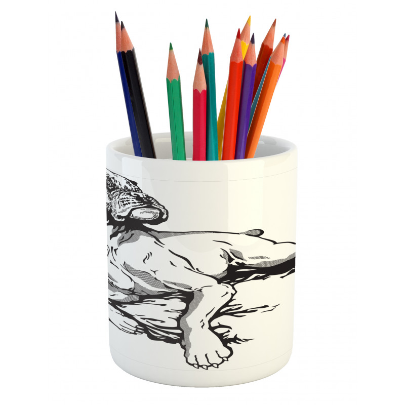 Animal Tribal Elements Pencil Pen Holder