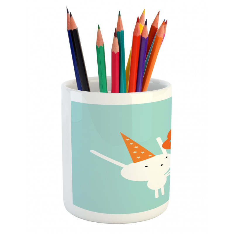 Birthday Bunny Giant Cupcake Pencil Pen Holder