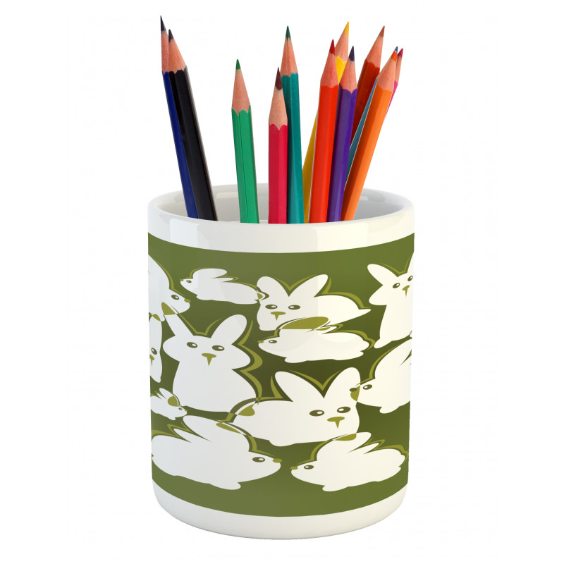 Funny Cartoon Easter Animal Pencil Pen Holder