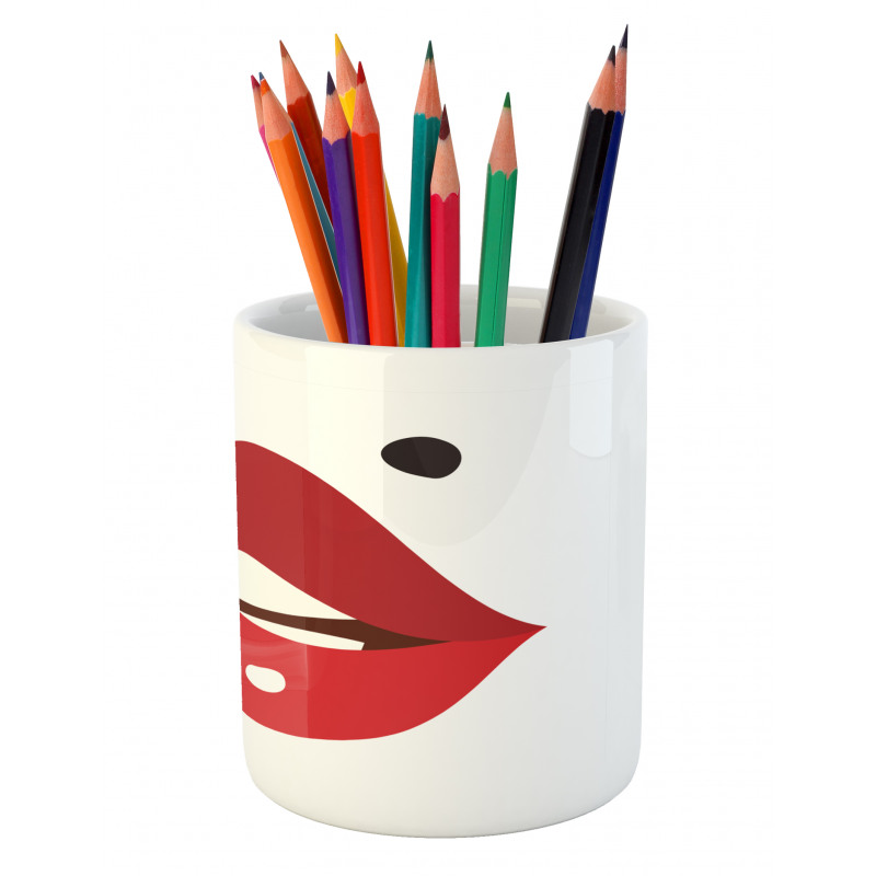 Minimalistic of Upper Lip Mole Pencil Pen Holder