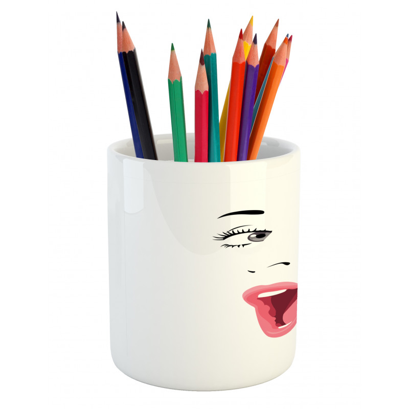 Surprised Facial Expression Pencil Pen Holder