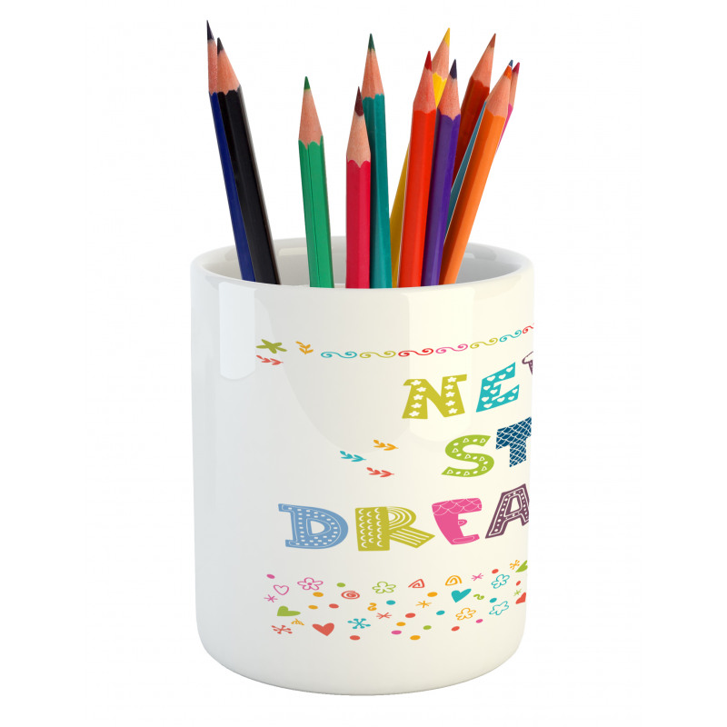 Assortment of Childish Motifs Pencil Pen Holder