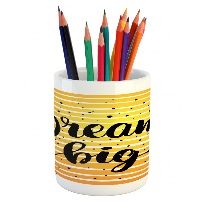 Horizontal Ombre Line Design Pencil Pen Holder