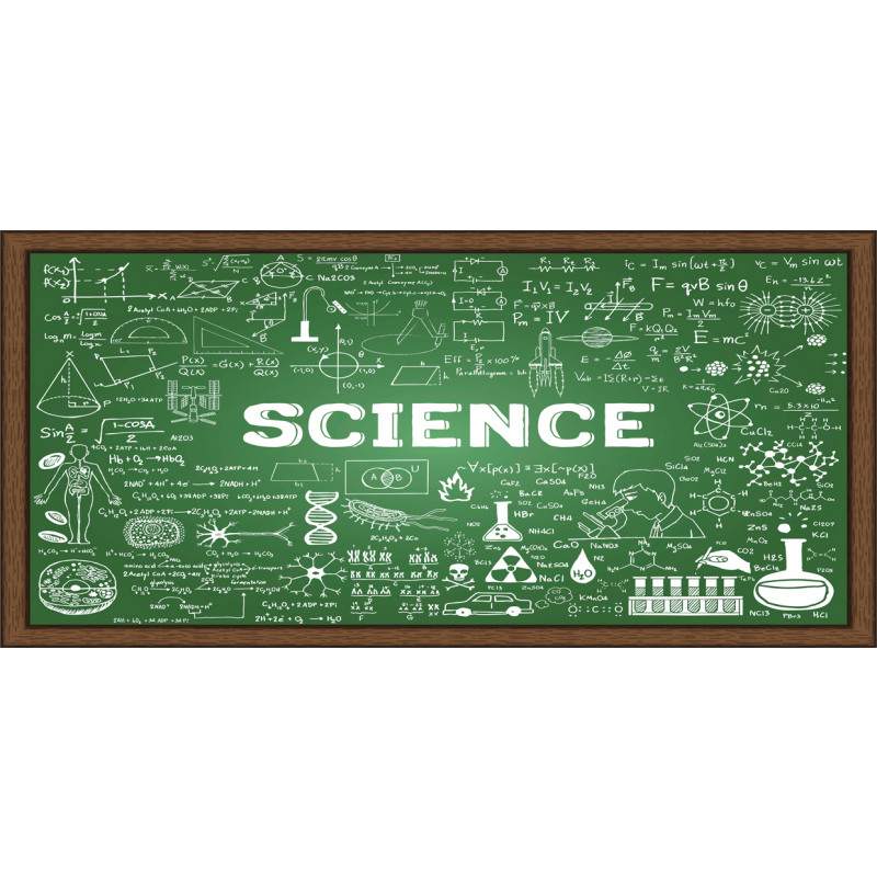 Science Word on Chalkboard Pencil Pen Holder