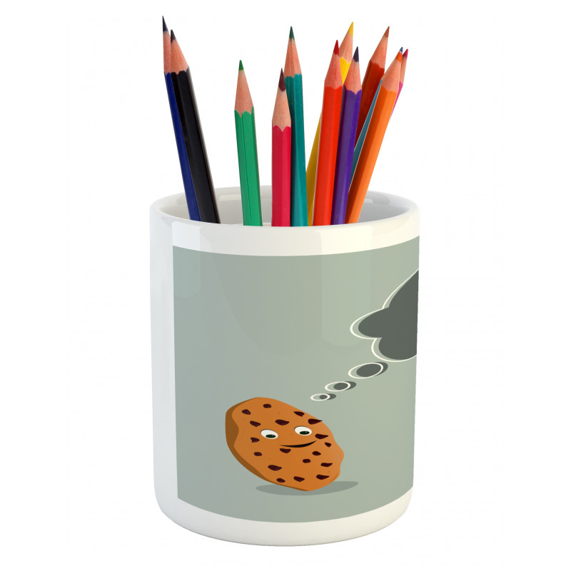 Cookie Dreaming of Milk Pencil Pen Holder