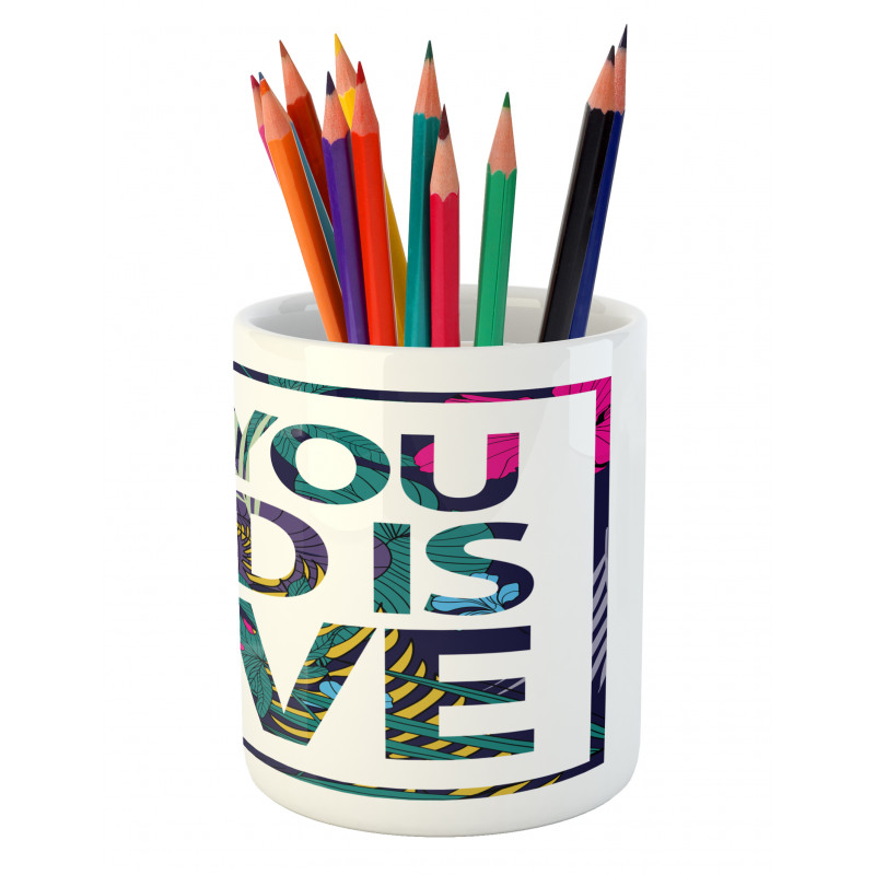 All You Need Tropical Pencil Pen Holder