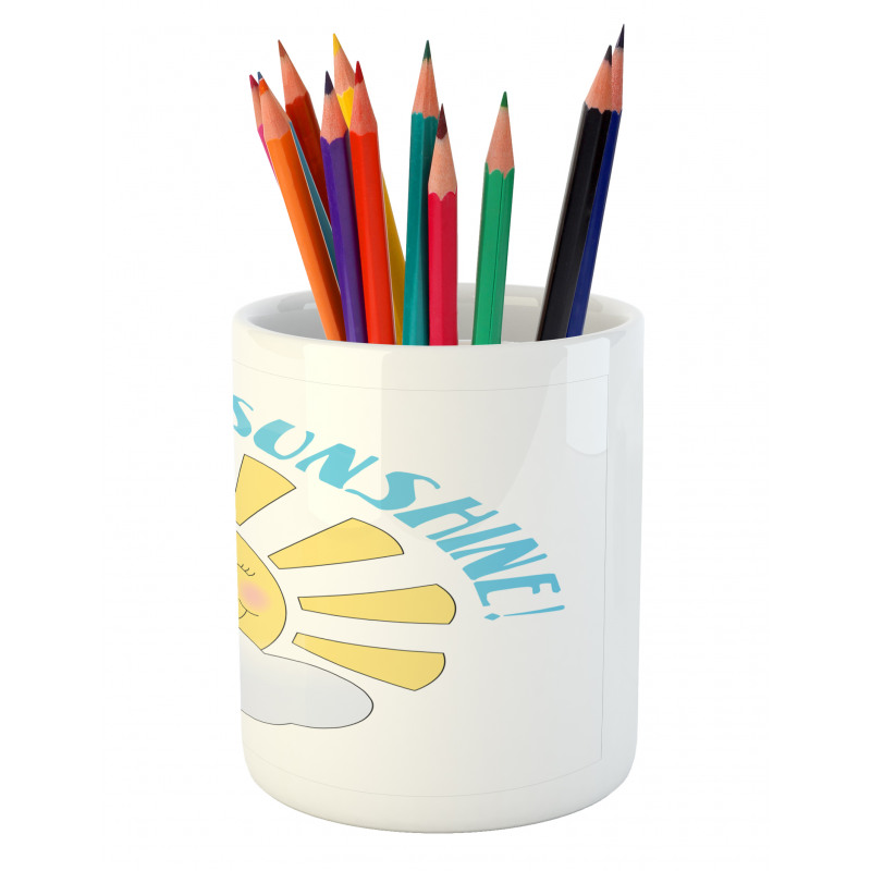 Morning Rising Sun Pencil Pen Holder