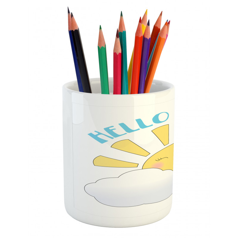 Morning Rising Sun Pencil Pen Holder