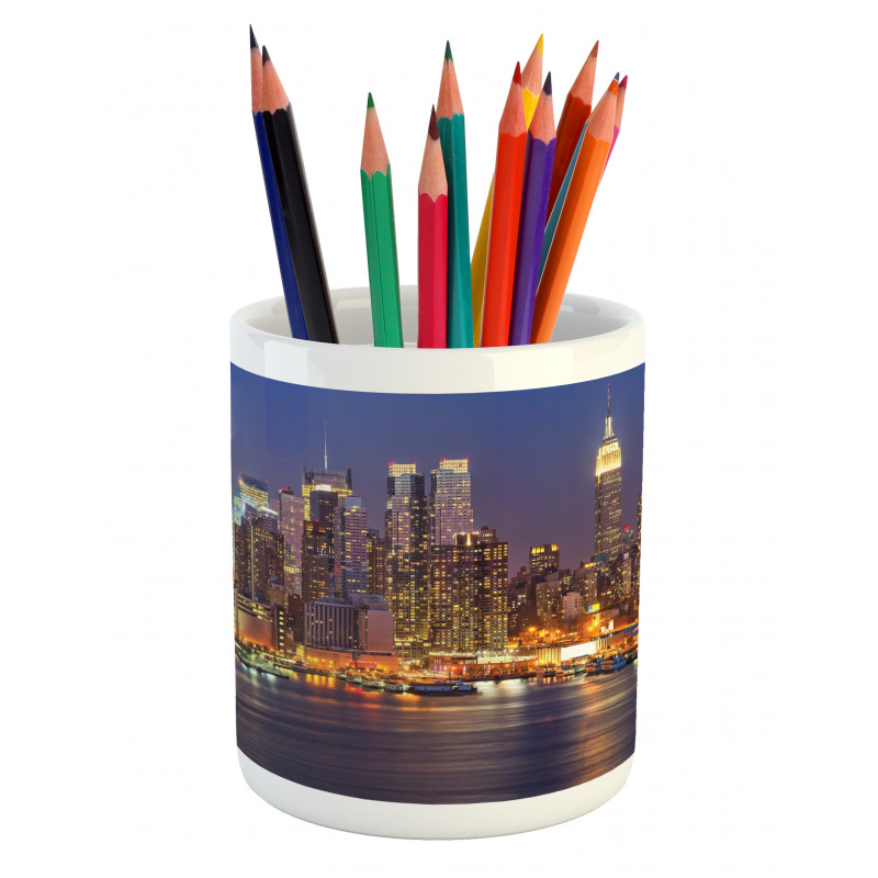 Urban Life Theme Pencil Pen Holder