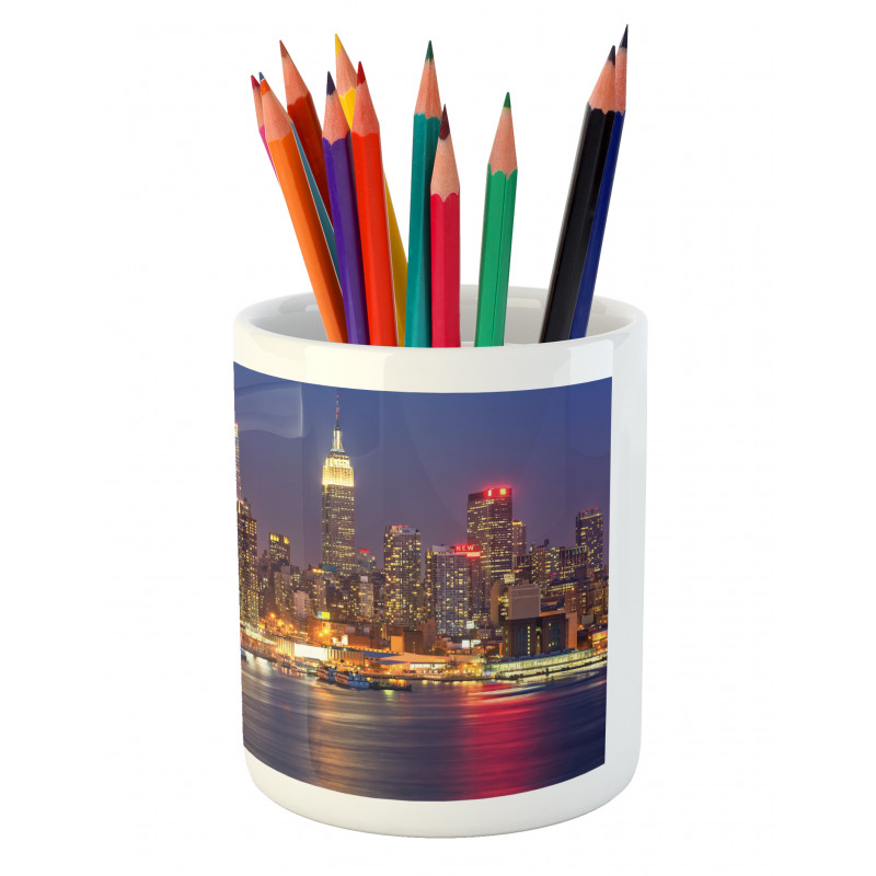 Urban Life Theme Pencil Pen Holder